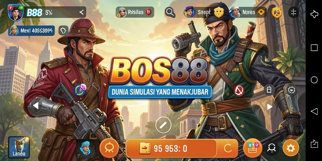 Gameplay <strong>BOS88</strong> menampilkan simulasi yang penuh warna dan interaktif.