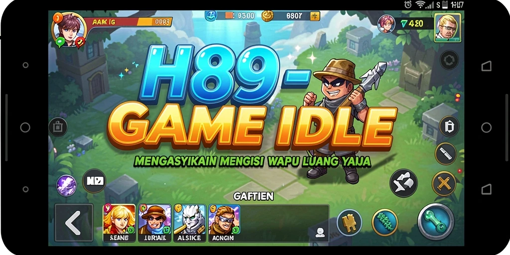 Tangkapan layar utama H89 menampilkan gameplay santai yang menarik.