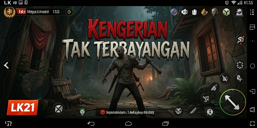 Tampilan gameplay LK21 yang menegangkan dan menyeramkan