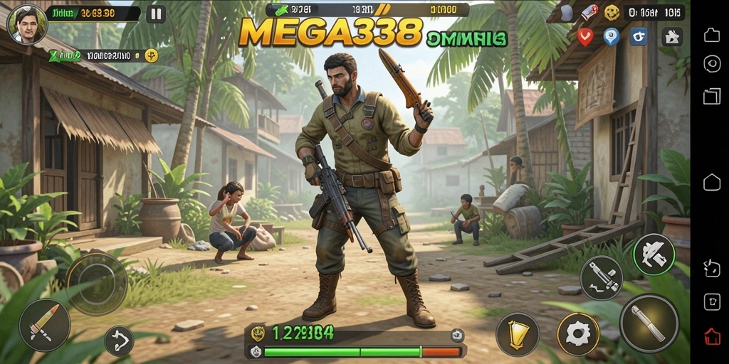Screenshot MEGA338 menampilkan pengalaman gameplay yang immersive dan interaktif.