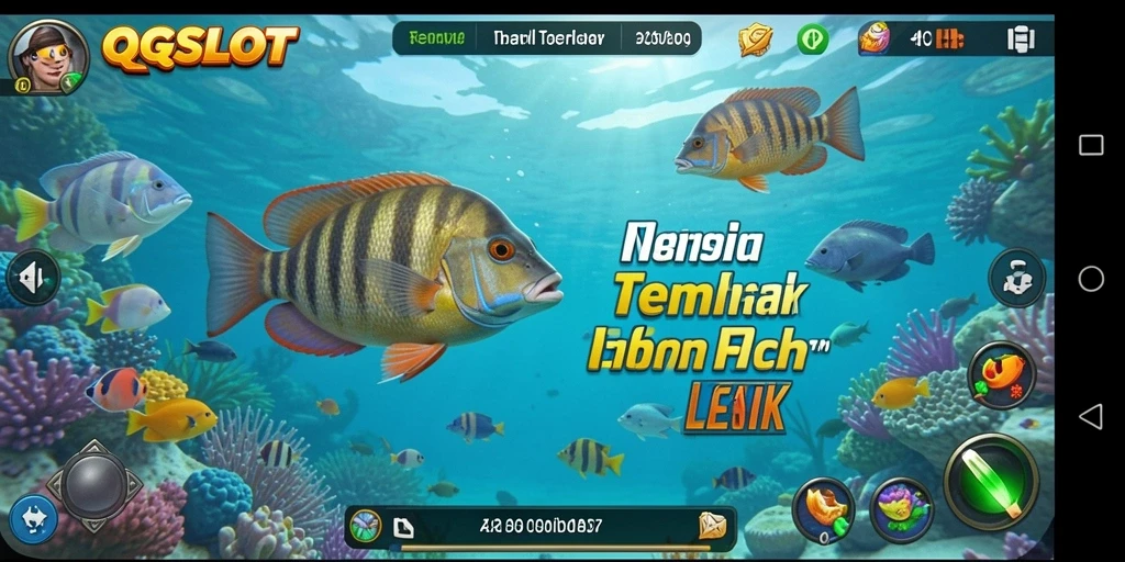 Tampilan seru gameplay Tembak Ikan di QQSLOT.