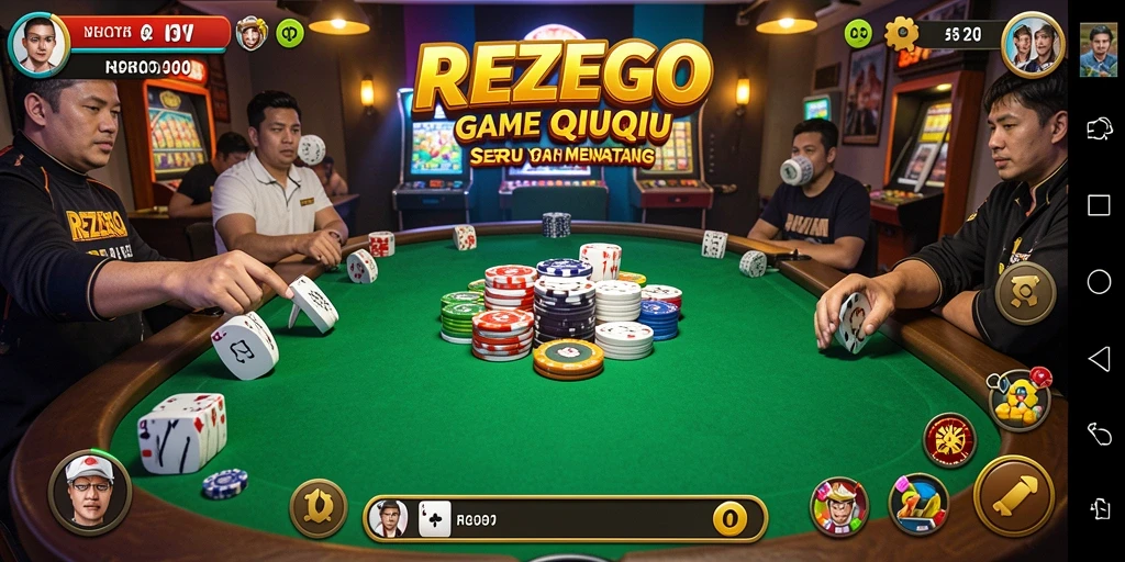 Tampilan intens saat bermain QiuQiu di REZEGO.