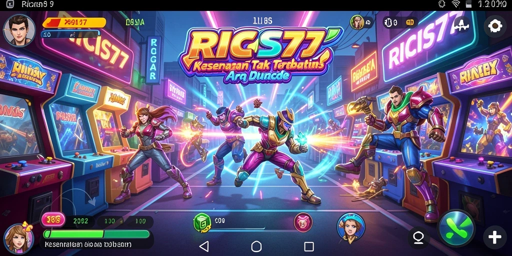 Tampilan gameplay menarik dalam RICIS77 dengan grafik penuh warna.