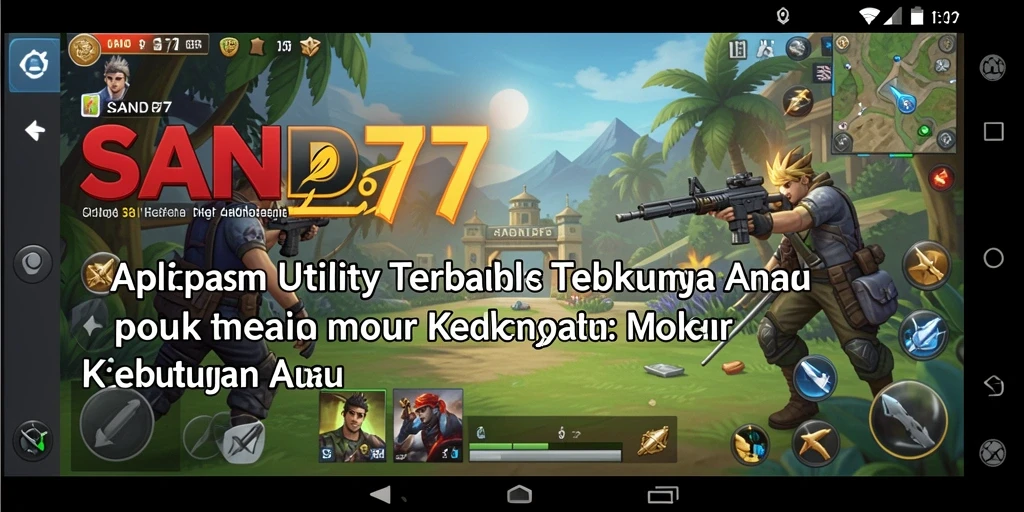 Tampilan antarmuka SAND77 yang user-friendly dan informatif.
