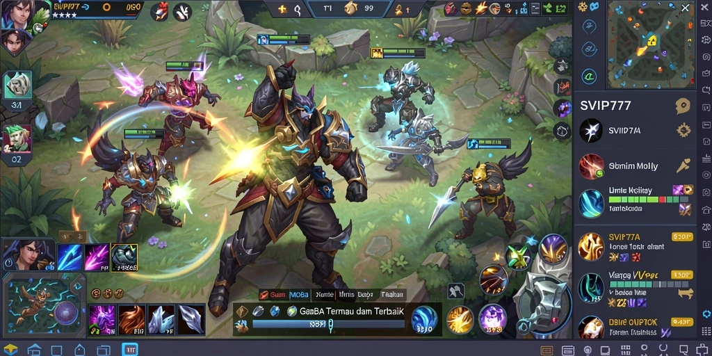 Gameplay seru dalam pertempuran tim di SVIP777.