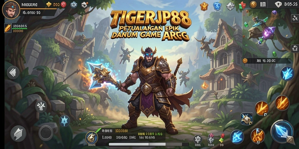 Gameplay seru dalam TIGERJP88 dengan pertarungan epik.
