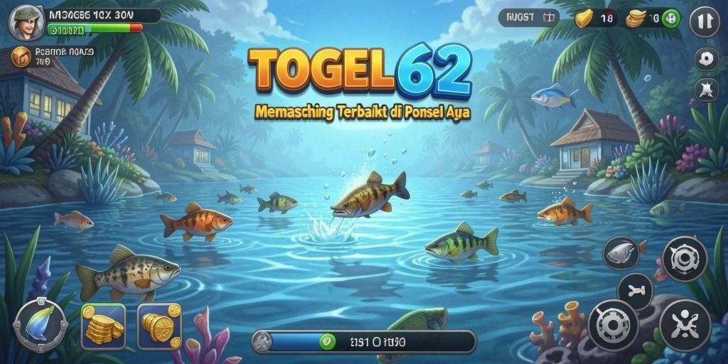 Screenshot gameplay TOGEL62 menampilkan aksi memancing yang seru dan penuh tantangan.