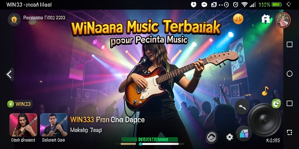 Tampilan gameplay menarik dengan tantangan musik yang seru.